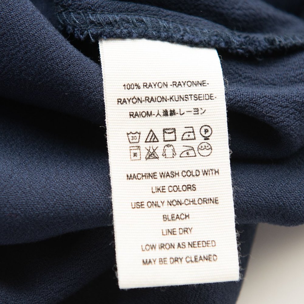 Free People Easy Girl Top Peasant Blouse Bell Sleeve Button Front Blue Size XS - Picture 5 of 6